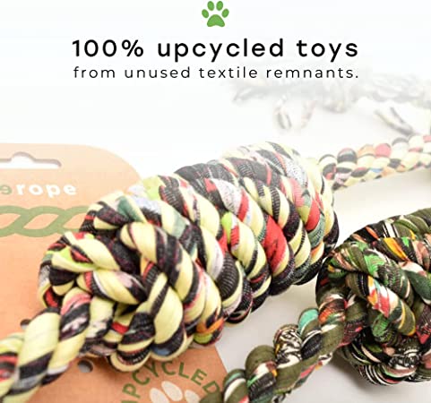 ReRope Knotty Upcycled Rope with Tennis Ball - Medium