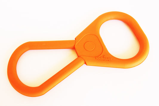Orange Pop Top tug toy