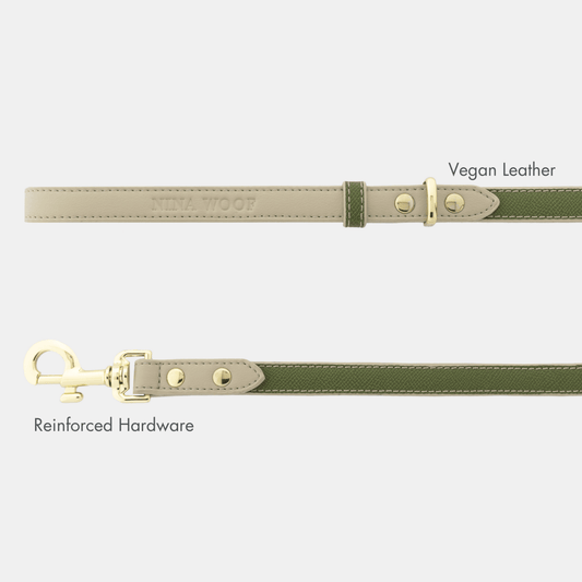 Copenhagen 4 ft Vegan Leather Dog Leash, product view 1