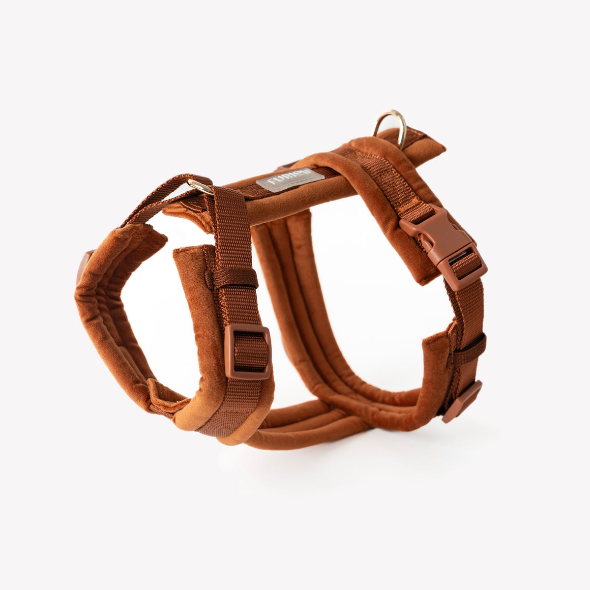 Clay velvet dog harness