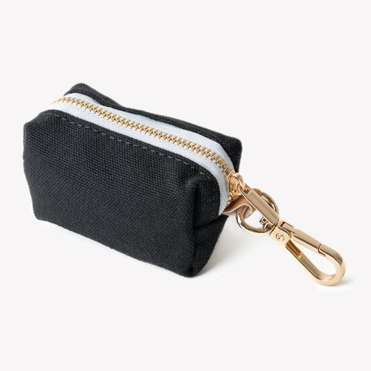 Black poop bag holder, second view