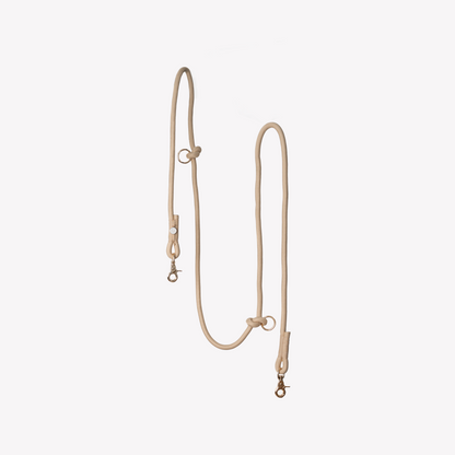 Tan hands free braided dog leash