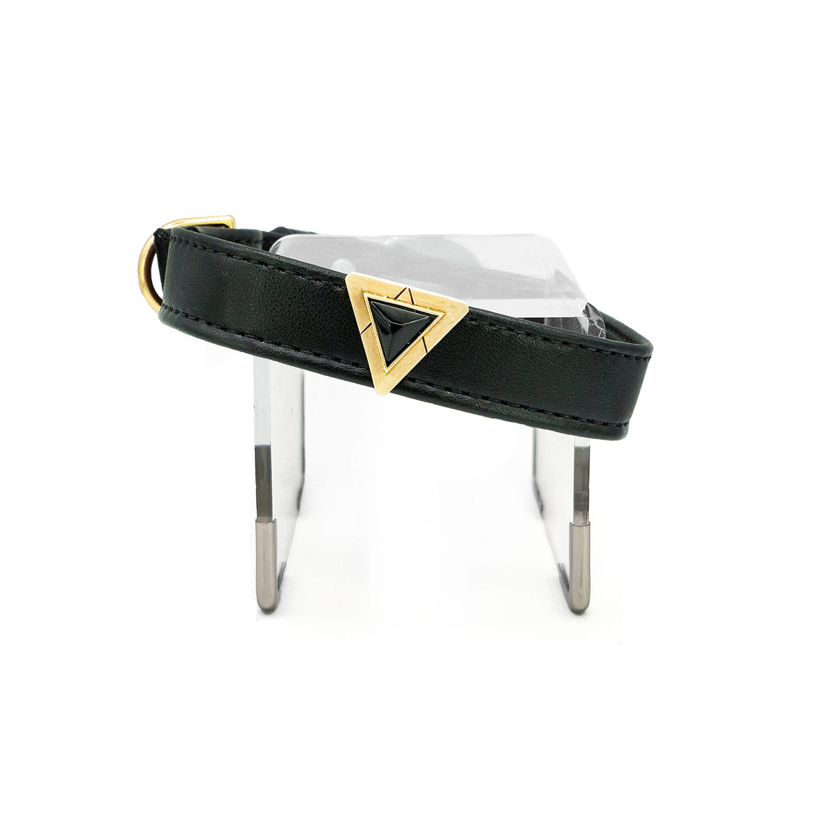 Jet Onyx Collar and Charm Set