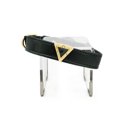 Jet Onyx Collar and Charm Set