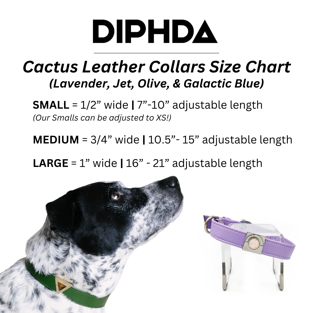 Jet Onyx Collar and Charm Set size chart