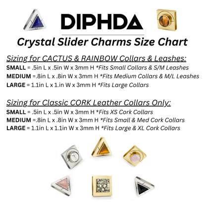 Moon slider charm sizing chart