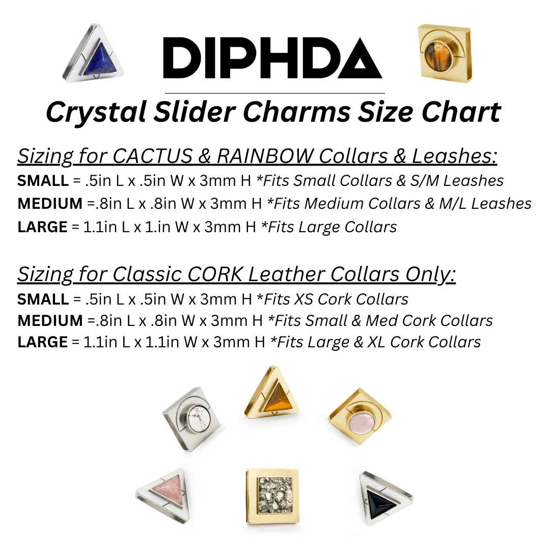 Moon slider charm sizing chart