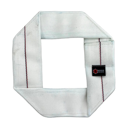 Fire hose dog frisbee in white