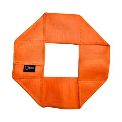 Fire hose dog frisbee in orange