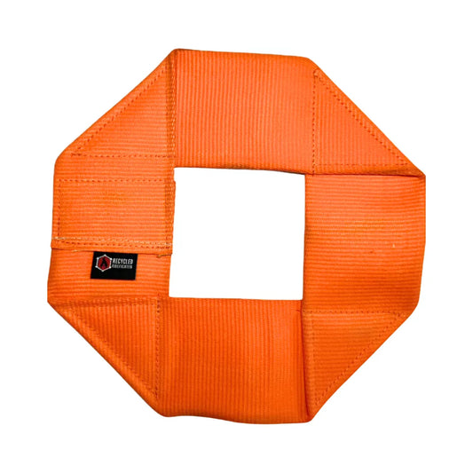 Fire hose dog frisbee in orange