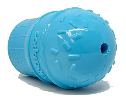 Blue Ice Cream Cone treat dispenser dog toy