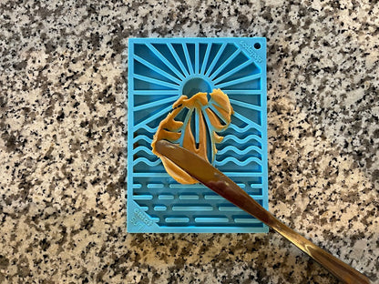 Blue Surf's Up lick mat