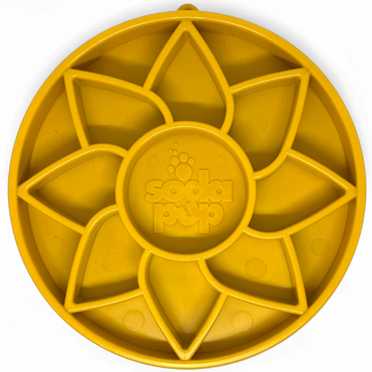 Yellow Sunflower eTray slow feeder