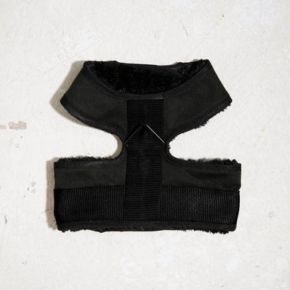 City dog harness fur in Noir No.1