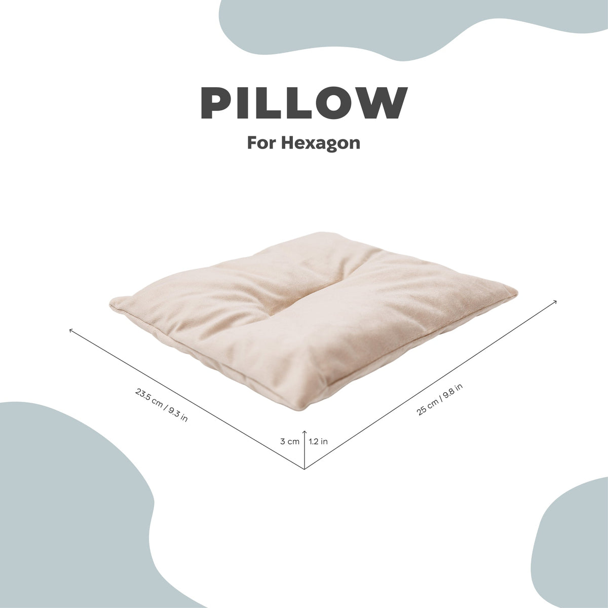 Beige Cat Cushion Pillow shown as a standalone resting cushion