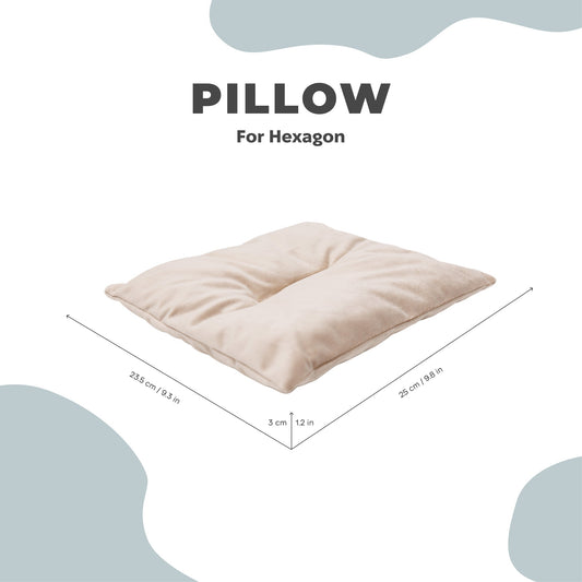 Beige Cat Cushion Pillow shown as a standalone resting cushion