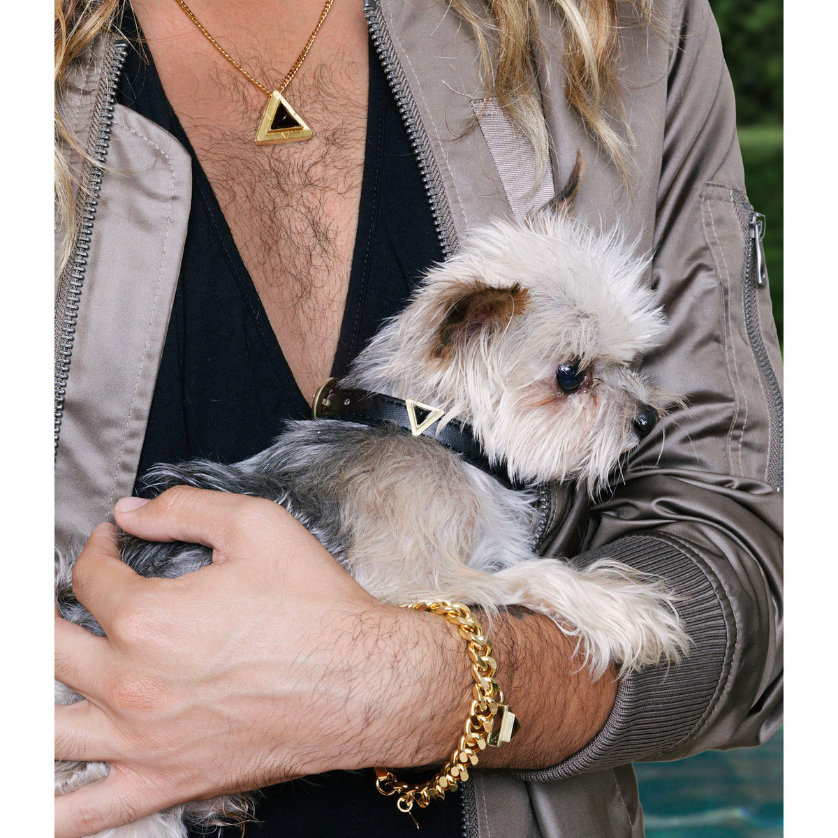 Jet Onyx Collar and Charm Set lifestyle view