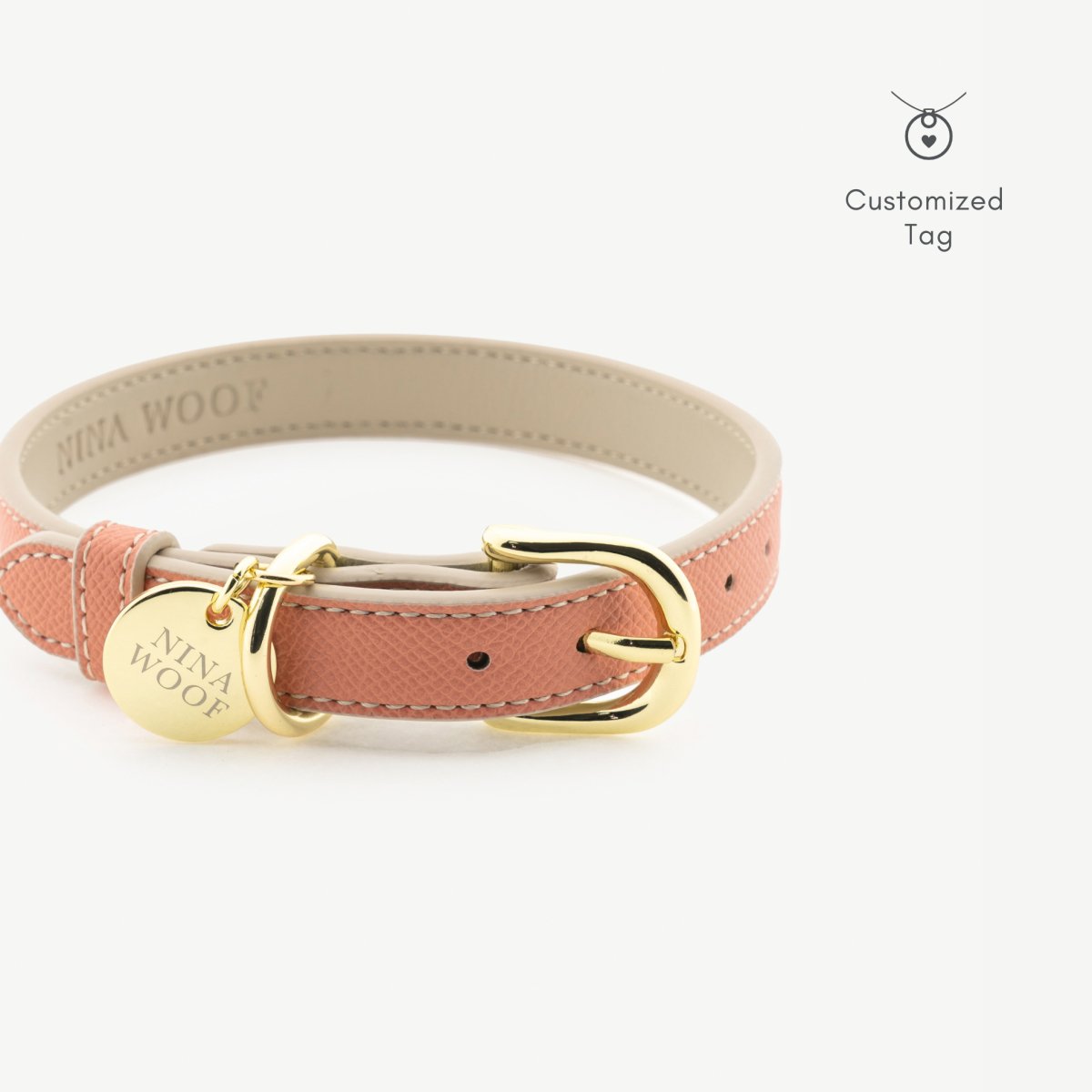 Rio Vegan Leather Dog Collar, product view 3