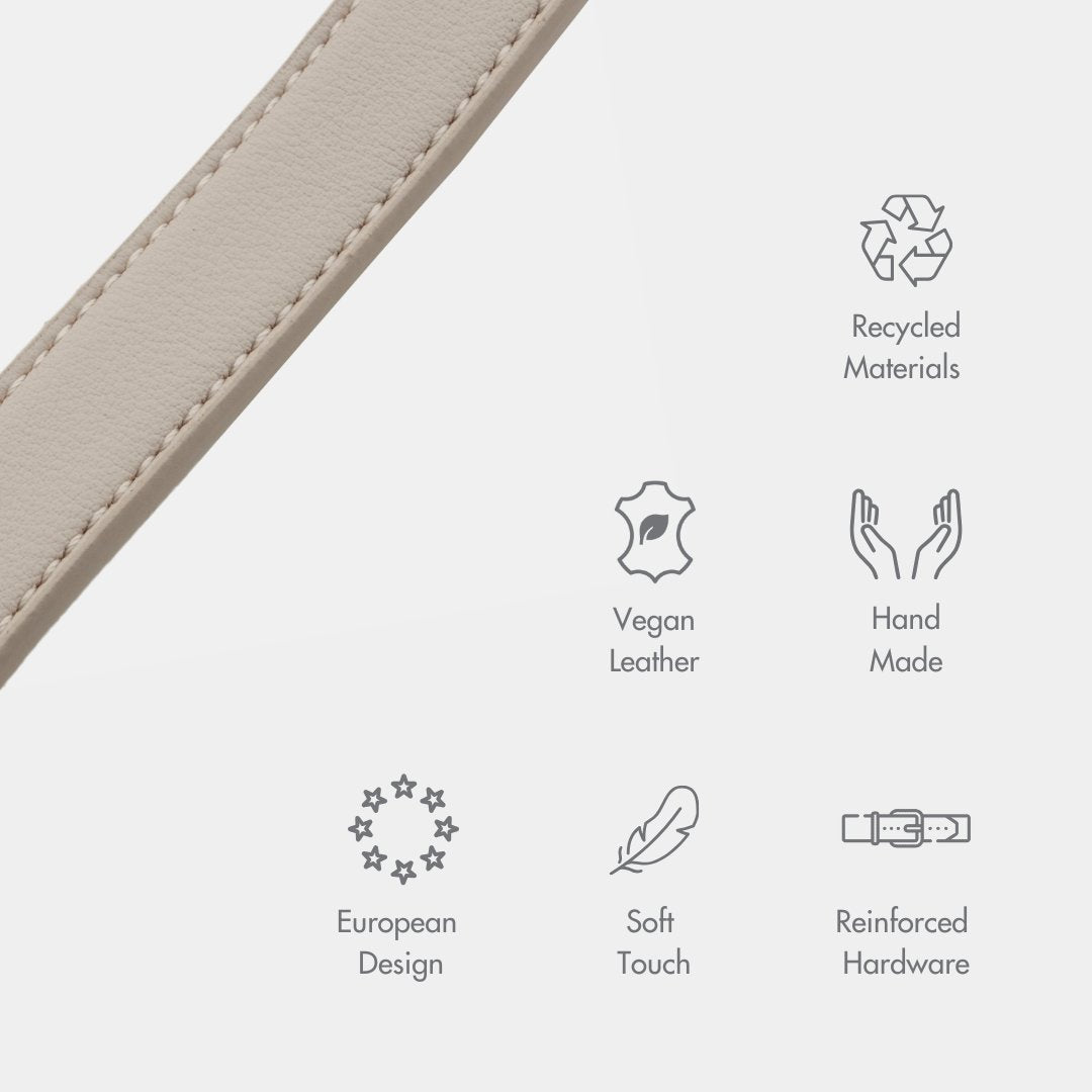 Copenhagen Vegan Leather Dog Collar, lifestyle view