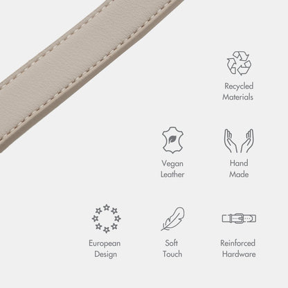 Cupertino AirTag-Compatible Vegan Leather Dog Collar, product view 2