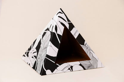 Dark Paradise cardboard cat pyramid, fifth view