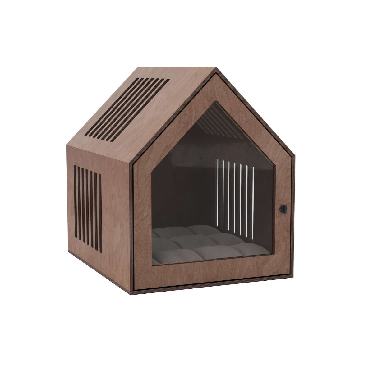 Indoor Dog House in walnut finish