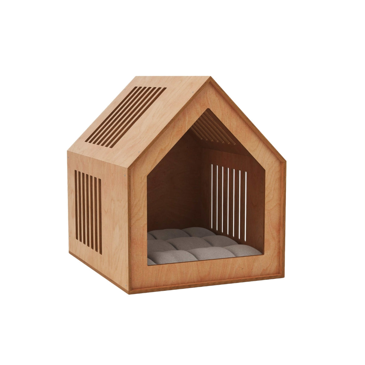 Indoor Dog House in oak finish