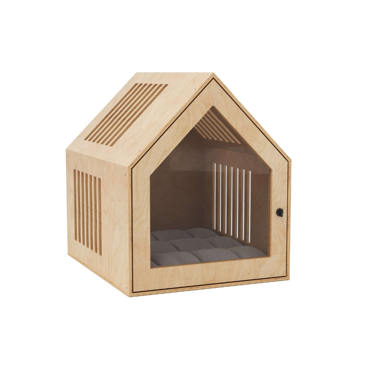 Indoor Dog House in light finish