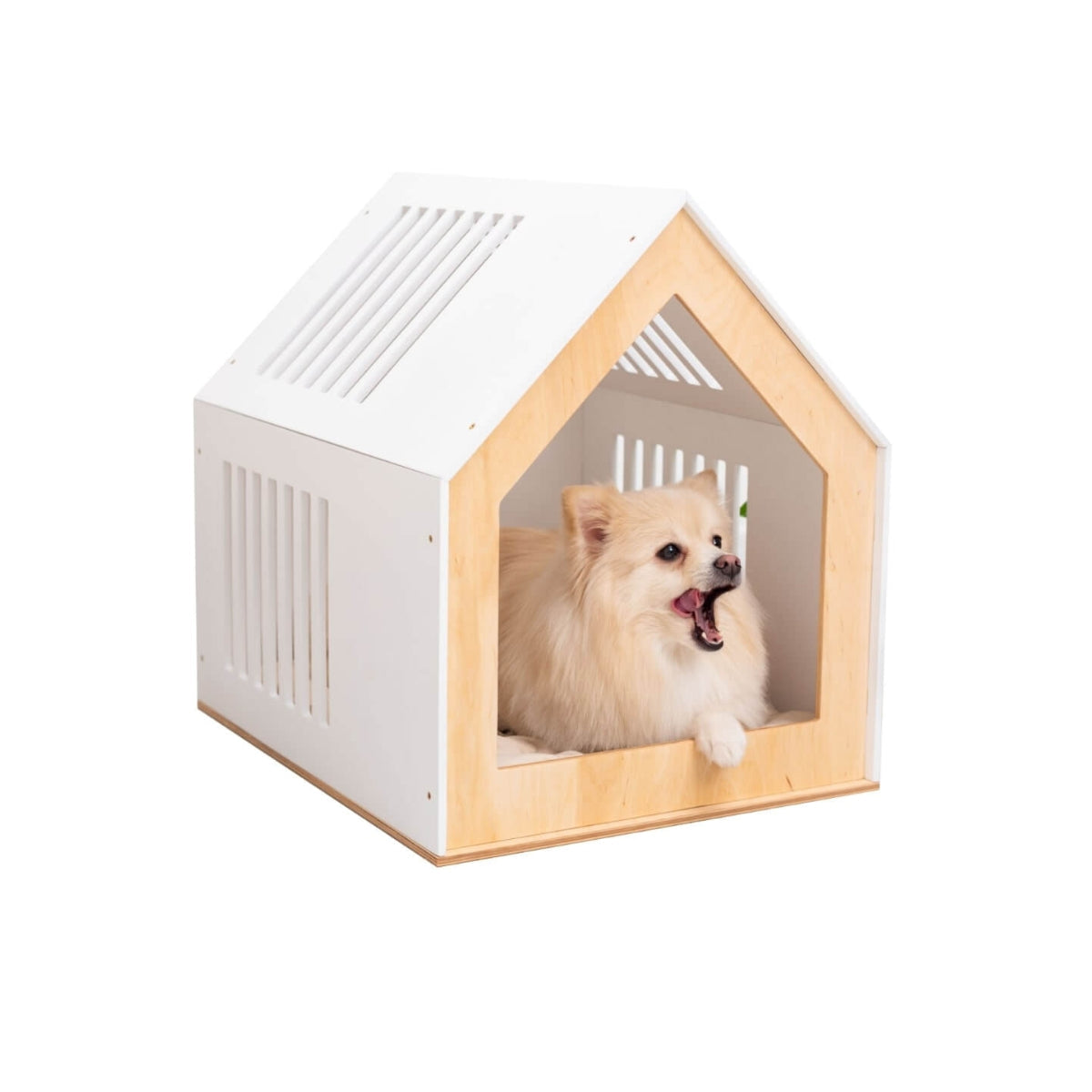 Indoor Dog House in white finish