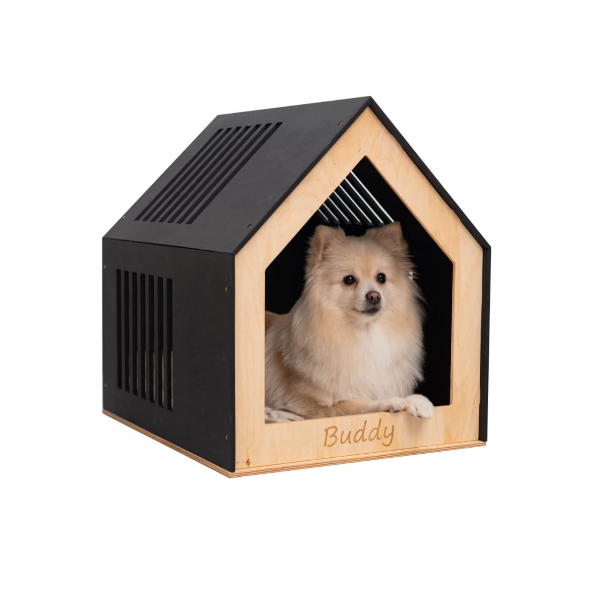 Indoor Dog House in black finish