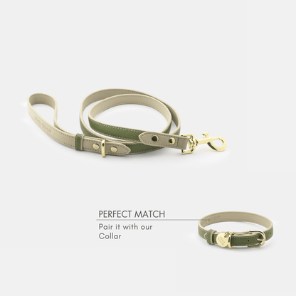 Copenhagen 4 ft Vegan Leather Dog Leash, product view 3