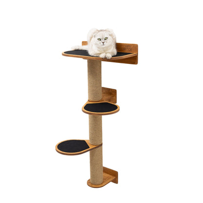 Medium Cat Tree in oak finish