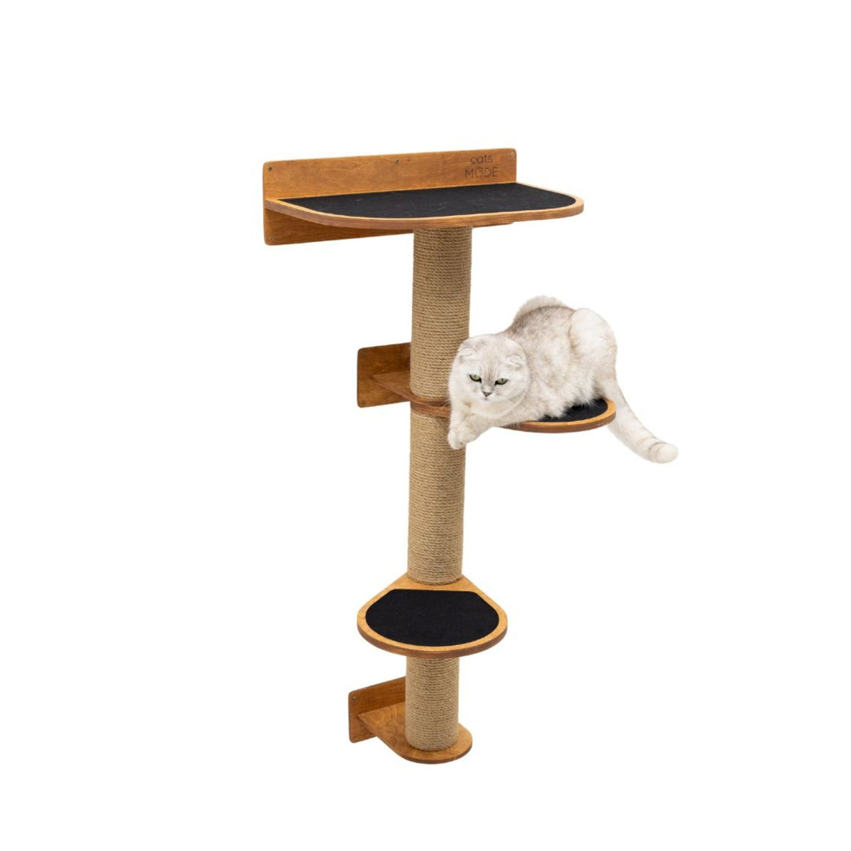 Medium Cat Tree Oak full product view
