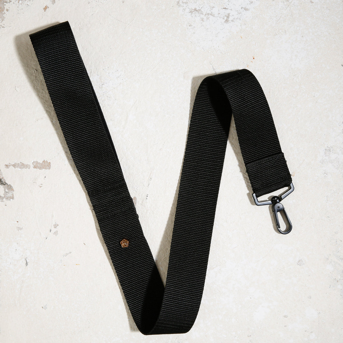City dog leash padded in Noir No.1