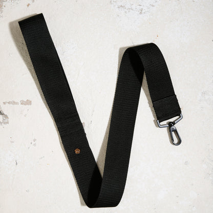 City dog leash padded in Noir No.1