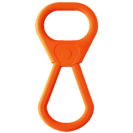 Orange Pop Top tug toy