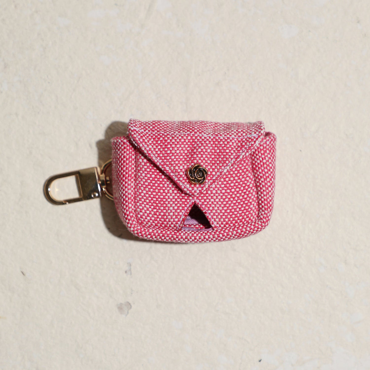 City Petit poo bag holder in pink, fifth view
