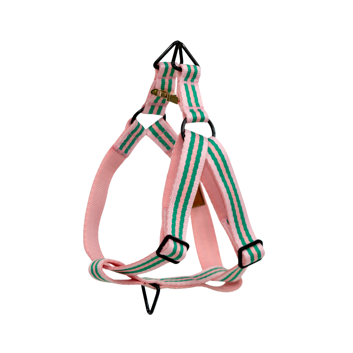 Dog harness in Rue La Rose colourway, product view