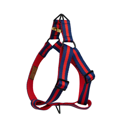Dog harness in Rue St Honore No.1 colourway, product view