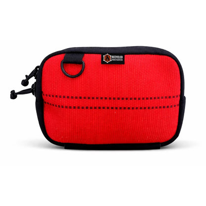 TrailHound fire hose fanny pack in red